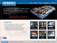 Tablet Screenshot of datumindustries.com